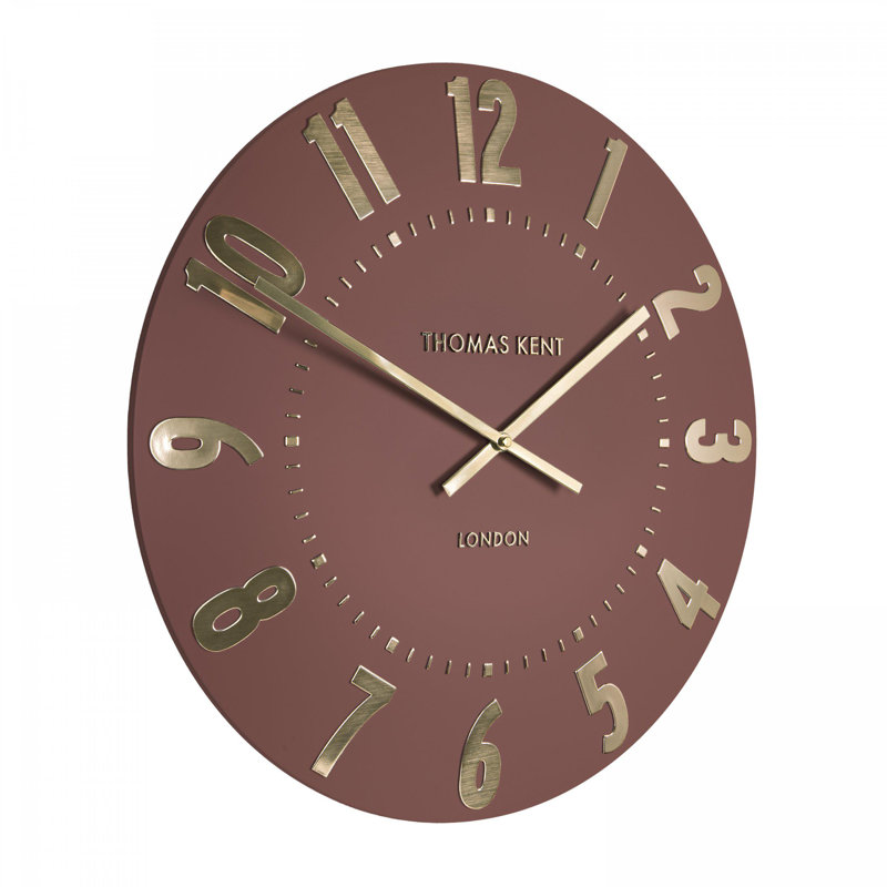 Wall Clock, Orange, 51cm H x 51cm W x 4.40cm D