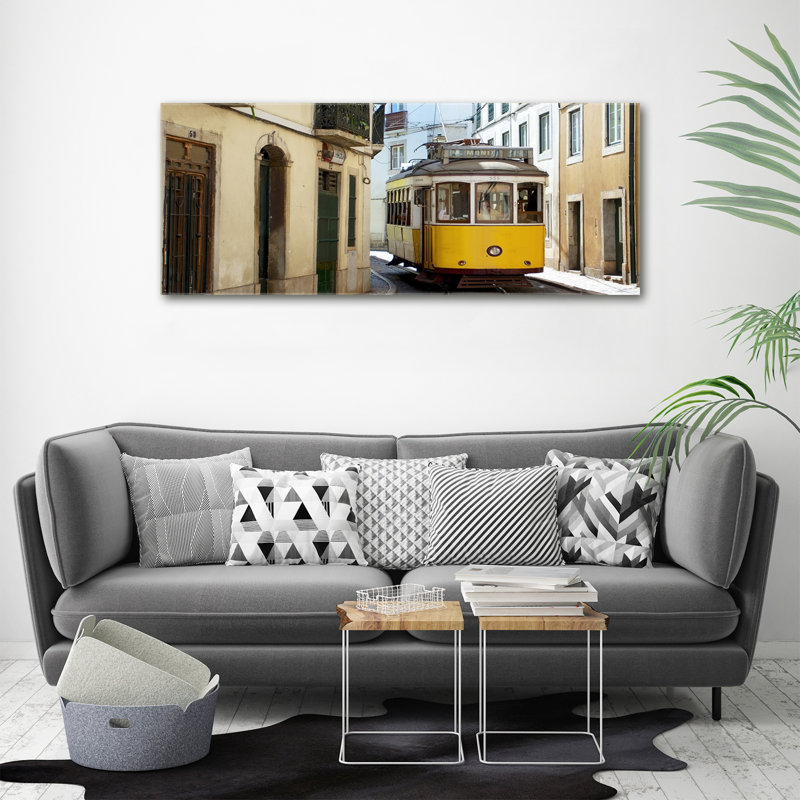 Tram From Lisbon - No Frame Print on Canvas