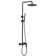 Exposed Pipe Shower System with 10" Overhead Shower, 3 Functions Tub Shower Faucet Sets with Rough-in Valve