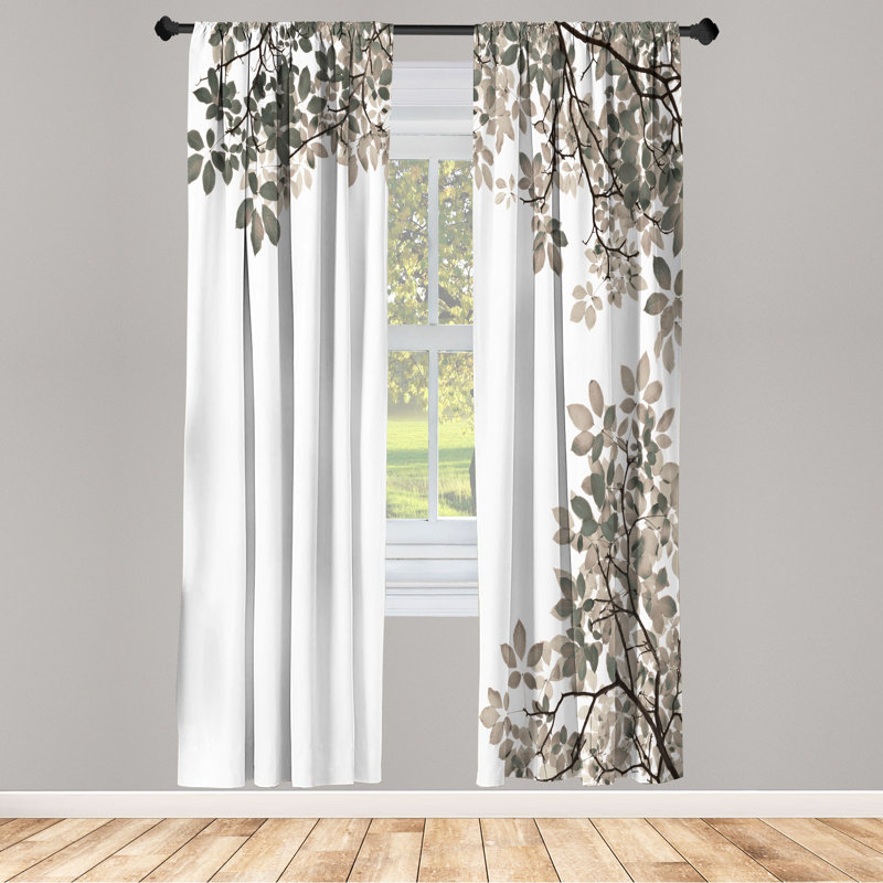 Semi Sheer Curtain Pair, 28" W x 84" L, Sage Green