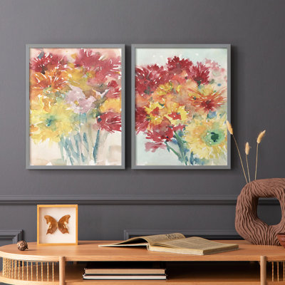 Impression florale I-Premium encadrée Floral Treats - prête à être accrochée - aucun clou requis