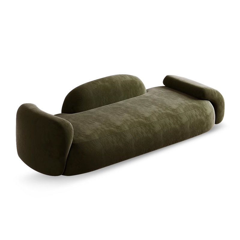 Banc rembourré, Vert, H 22,44 po x l 59,06 po x P 19,69 po