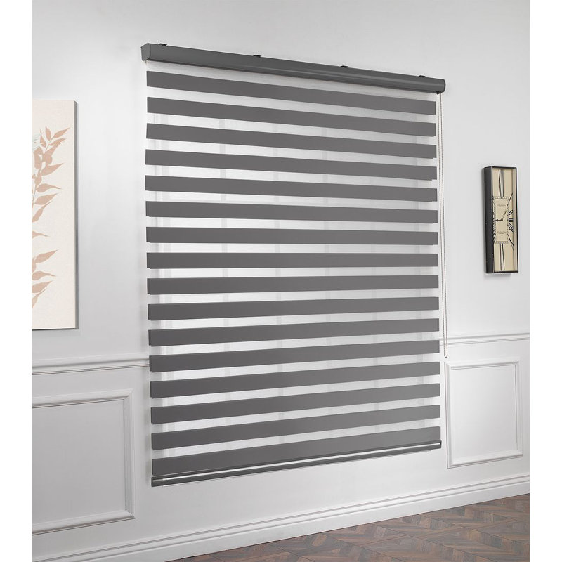 Semi Sheer Roller Shade, Anthracite, 185cm L x 85cm W