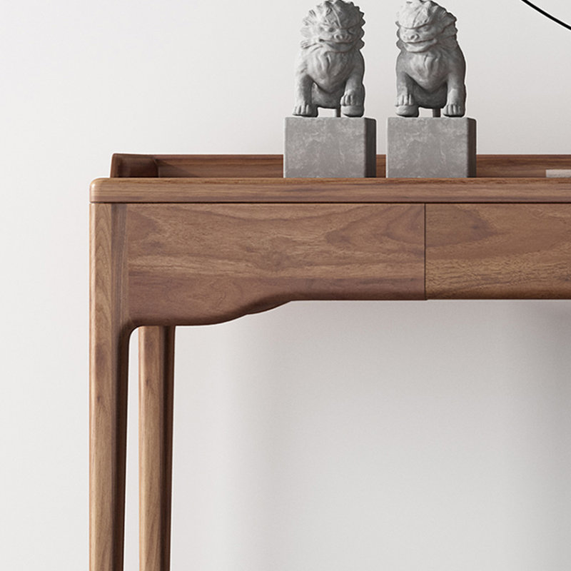 Console de style chinois simple, H 35,4 po x l 63 po x P 14,2 po