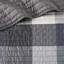 Housse de lit de jour réversible grise - 6 pièces avec housse en tissu écossais, chute de 15 pouces, taies décoratives et coussin décoratif, tissu en microfibre 6 style 3 à chevrons, lavable à la machine