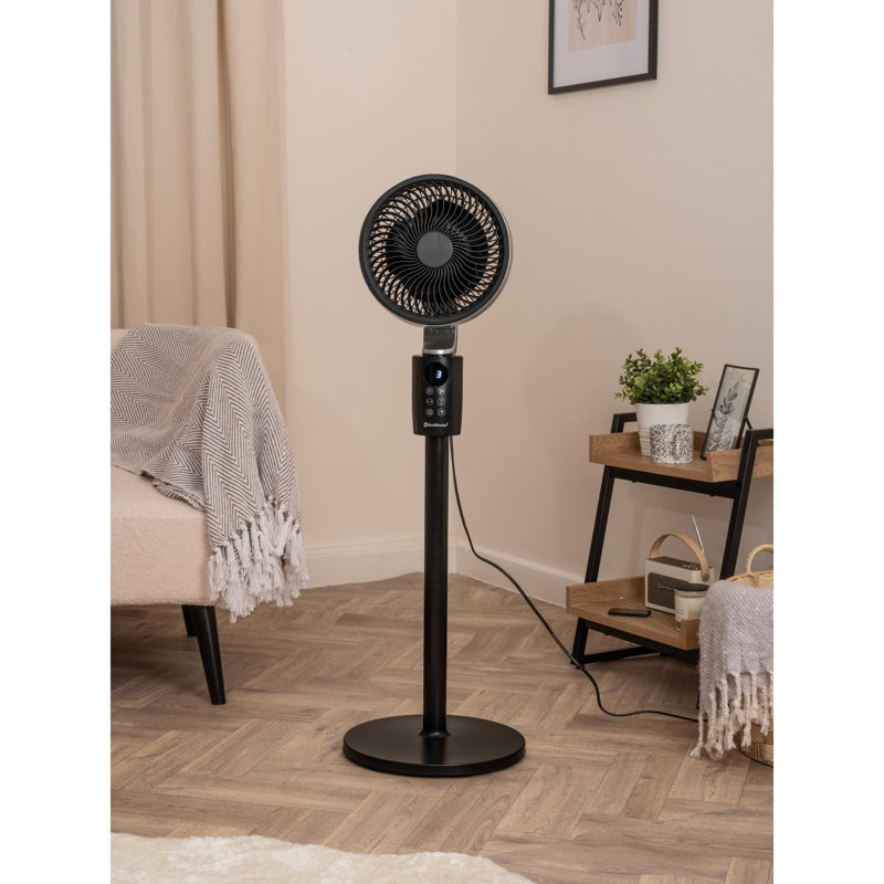 Rediffusion Air360 Oscillating Adjustable Height Fan, Black