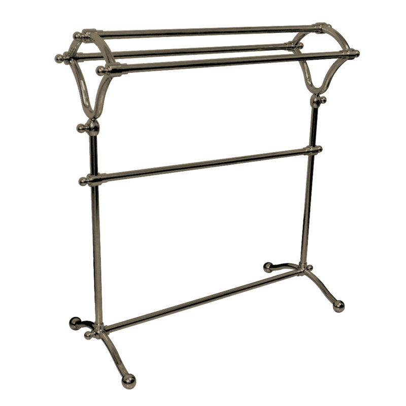 Porte-serviettes sur pied Edenscape, Nickel brossé