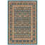 Tapis Waverly traditionnel audacieux de style persan, bleu sarcelle, or et crème, lavable en machine, antidérapant, à poils courts, pour l'intérieur et l'extérieur, adapté aux animaux domestiques, idéal pour le salon, la chambre, la salle à manger, l'entrée, le couloir ou le bureau.-1268022540