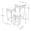 BRAVA 3 Piece Tall SQUARE Plantstand Set