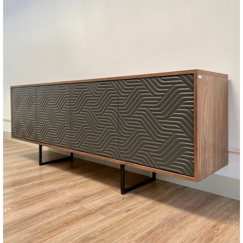 Largo 204cm Sideboard, Grey/Walnut