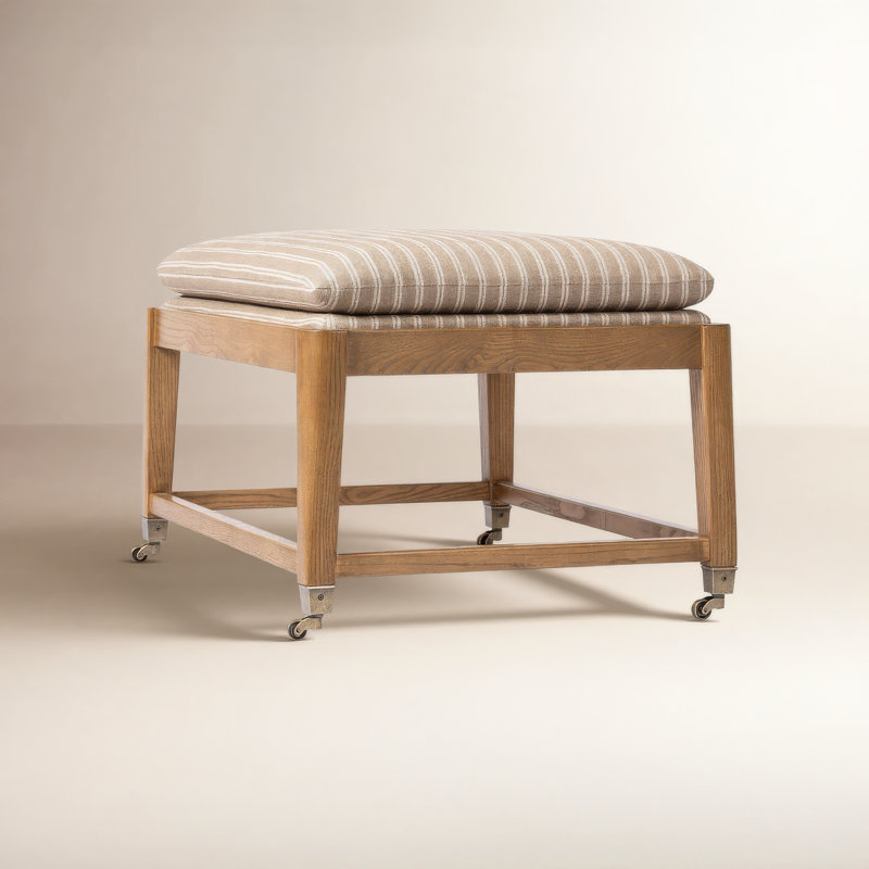 Eleanor Upholstered Stool, Rodin Sand