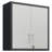 Black + Gray Metal Wall Cabinet With Lock And Adjustable Shelf For Garage, Office Setup Locking Door Garage Space