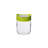6-Piece Glass Jar Set, 9.0 x 4.3 x 9.0 inches | 425 mL Capacity Each | 100% Glass with Stackable See-Through Plastic Lids | Perfect for Kitchen Storage, Pantry Organization & Home Décor