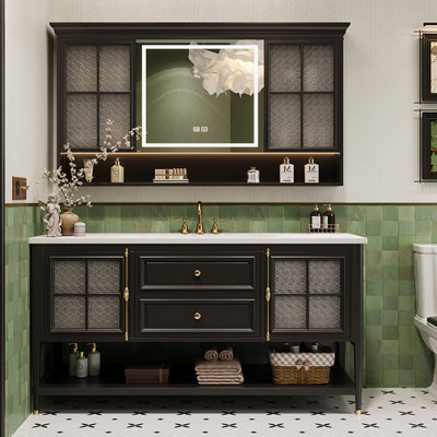 French-style floor-standing bathroom cabinet