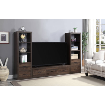 Walnut Finish TV Stand