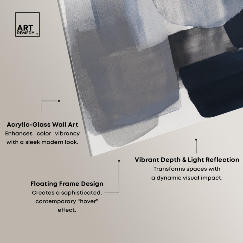 Décoration murale en acrylique Oceanic Forms I par Art Remedy, prête à être accrochée, H 30 po x l 24 po