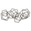 Décoration murale de formes abstraites en fer doré de 47,4 pouces de largeur-518922380-518922383