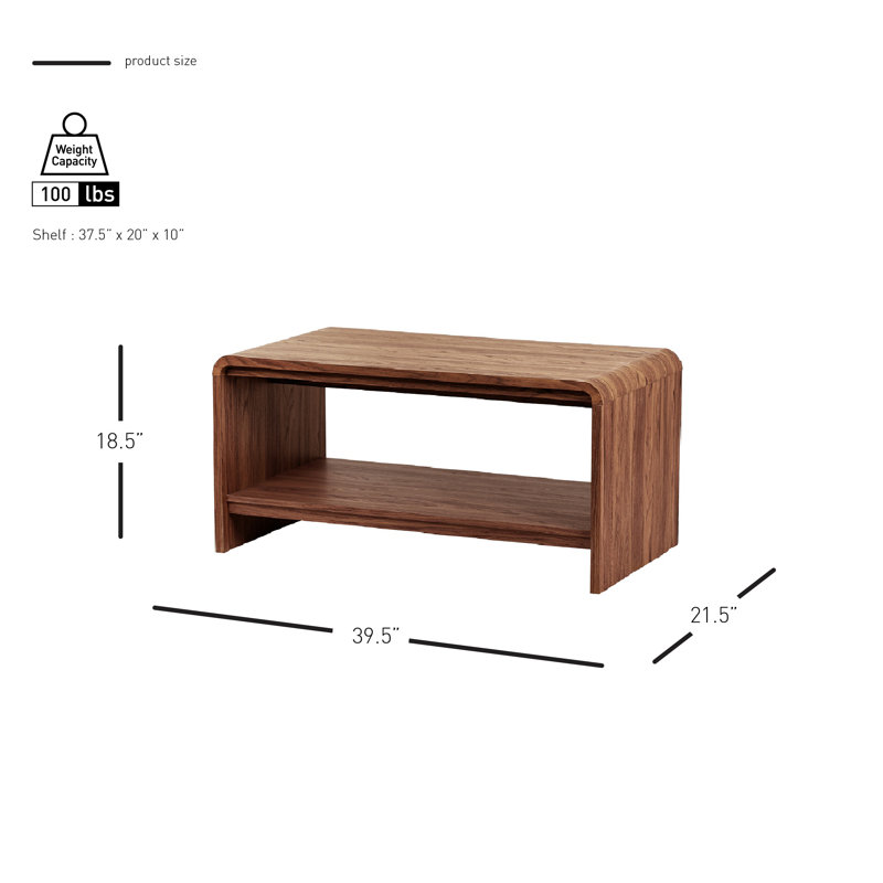 Patmos Coffee Table, Walnut