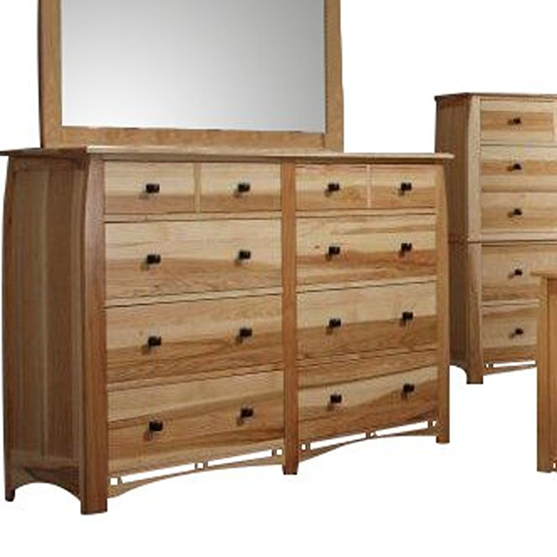 Adamstown Hickory Solid Wood 63.75 " W 10 - Drawer Dresser