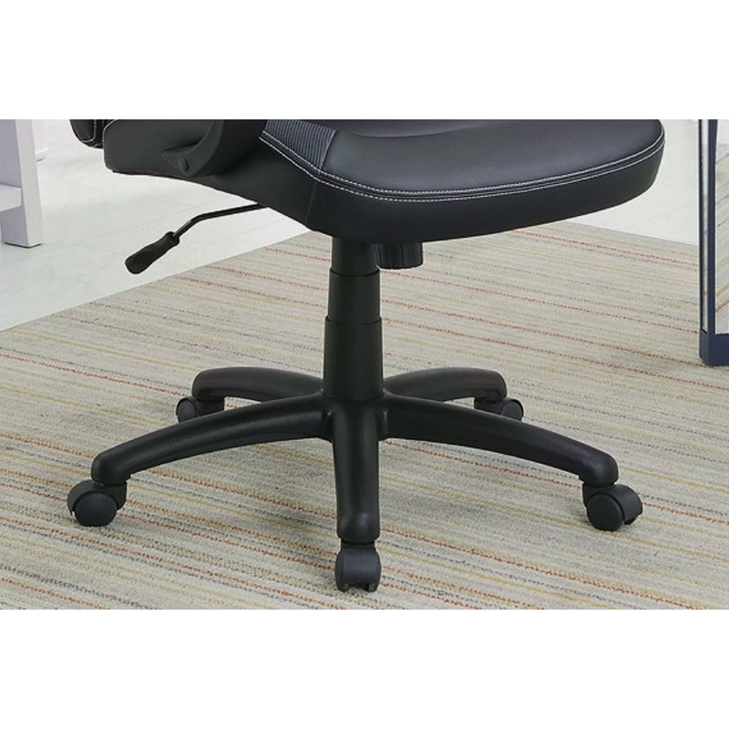 Fauteuil de bureau rembourré 1pc, Noir