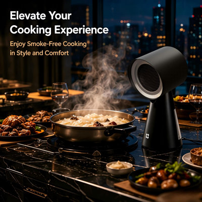 Ciarra Portable Countertop Range Hood, 2-Speed, Triple Filtration, Plug-and-Play, for Apartment