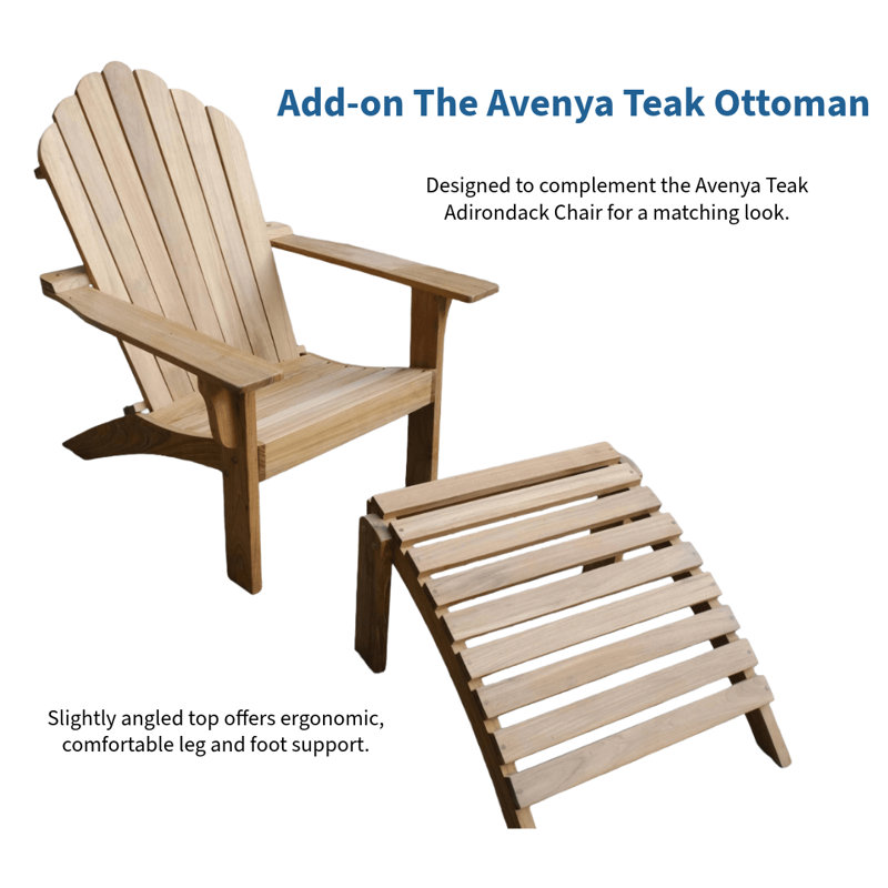 Avenya Teak Adirondack Chair
