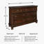 Commode double l 65,63 po Emylie