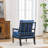 Accent Chair With Turned Wood And Solid Frame-1731412528
