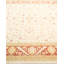 Tapis ivoire / rouge noué à la main de conception unique et unique 6 pi 2 po x 6 pi 4 po Oakhur