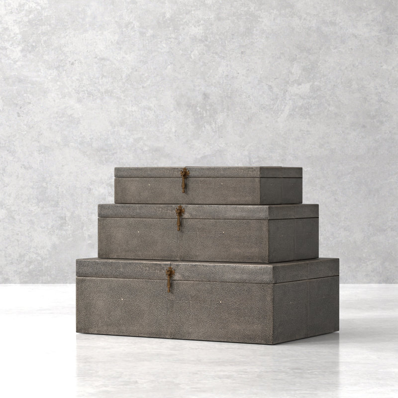 Shagreen Accent, Black Shagreen Antique