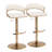 Swivel Upholstered Adjustable Height Counter Stool with Metal Frame-95612317