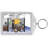Personalized Name That Toon Cubicle Office Worker Female Rhinestone Bordered Key Chain-106950406