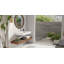 Lavabo de salle de bain mural en résine blanc brillant 31,5 po x 19,6 po Badeloft WT-04-D-G-137927666