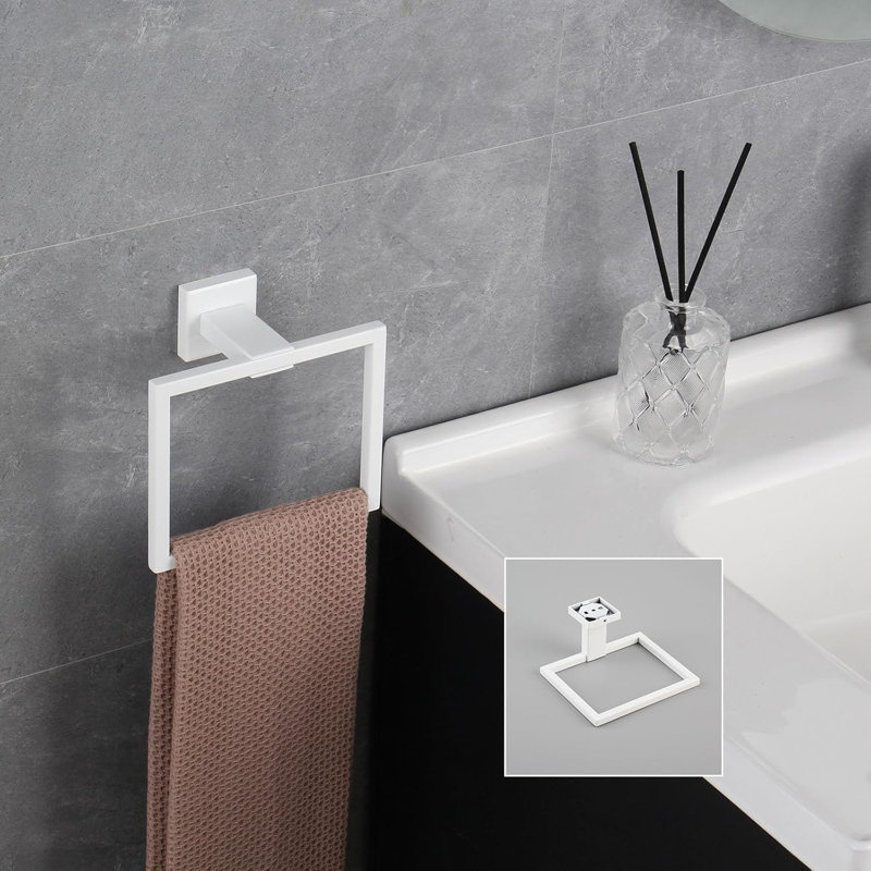 Anneau à serviettes en acier inoxydable SUS 304 de qualité supérieure - Support mural pour serviettes de salle de bain, cuisine et garage - Durable, résistant à la rouille et facile à entretenir