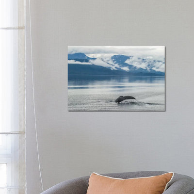 USA, Alaska, Tongass National Forest. Humpback Whale Diving by Jaynes Gallery - Wrapped Canvas Print