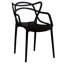 Chaise avec accoudoirs empilable Davida-1372845785