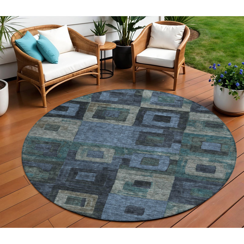 Tapis d'intérieur rond 8 po
