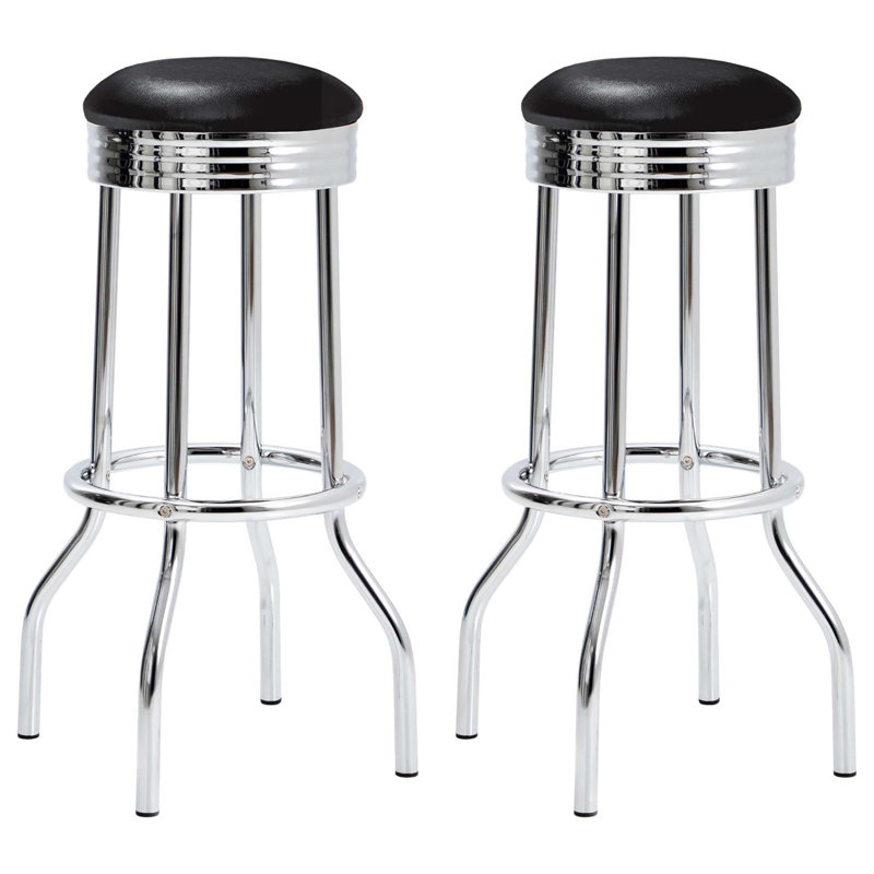 Tabouret de bar (ensemble de 2), Noir