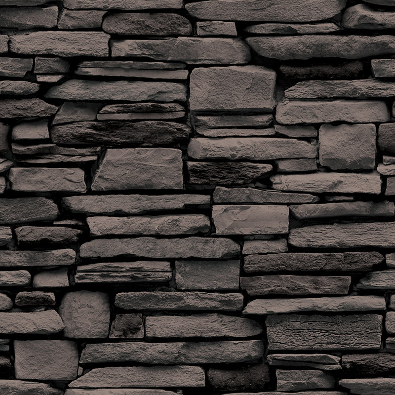 Stone Peel and Stick Wallpaper, Brown
