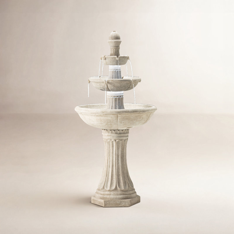 Weather Resistant Fountain with Lights