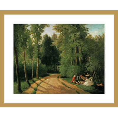 «A Picnic at Montmorency» par Camille Pissarro, impression giclée sur cadre