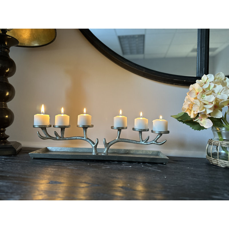 3.9'' H Metal Tabletop Candelabra