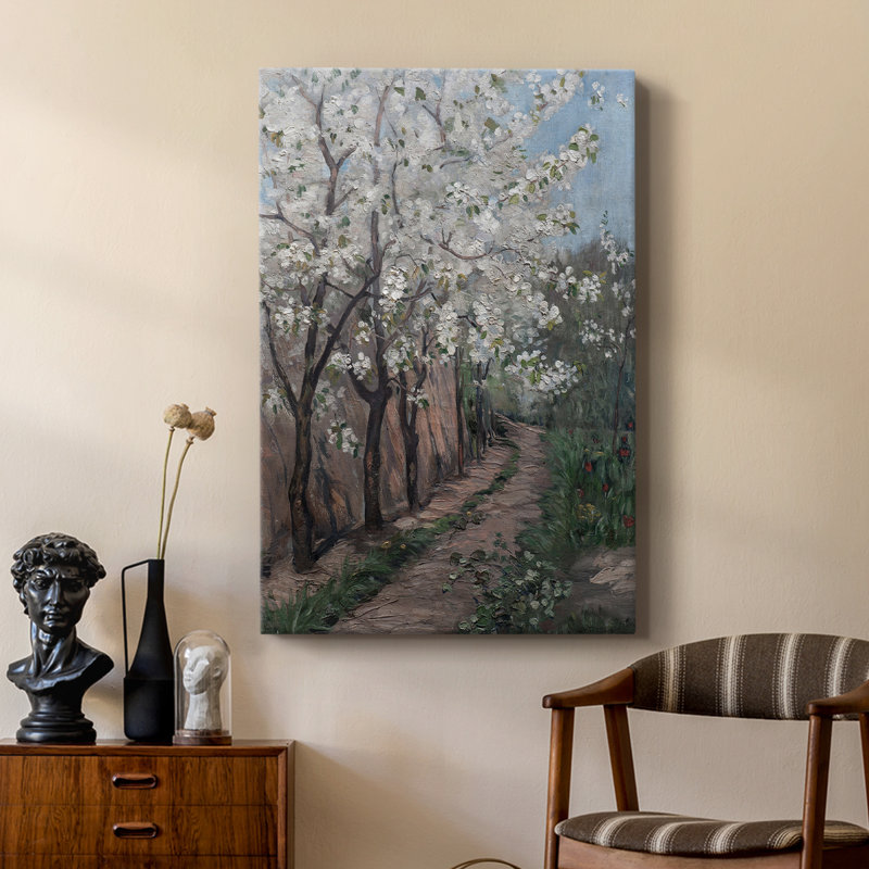 Imprimé floral rétro CXL - galerie personnalisée enveloppée Cavas, H 27 po x l 18 po