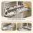 Shoe Storage Cabinet with 2 Flip Drawers, Slim Fluted Shoe Rack Cabinet with Open Storage-129982231