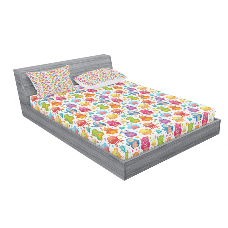 Alien Microfiber Sheet Set, Queen Sheet Set with Fitted Sheet