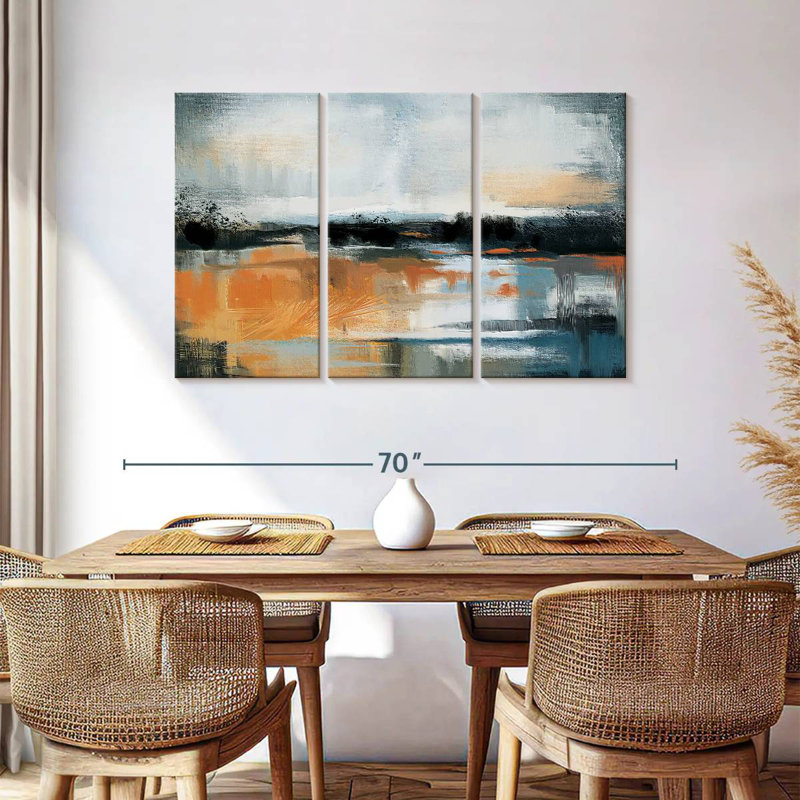 Avery Sunstruck Abstract Landscape, 36" H x 57" W