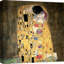 The Kiss (detail) by Gustav Klimt - Wrapped Canvas Art Prints-2101151145