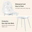 Chaises de salle à manger transparentes avec pieds en métal pour la cuisine et la salle à manger-1131295806-1131295807