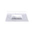 Comptoir de meuble-lavabo en marbre de 37 po, comptoir blanc avec 3 trous de robinet pré-percés, comptoir de salle de bain avec lavabo central rectangulaire encastré et dosseret de 4 po de hauteur, Bianco Carrara Venato