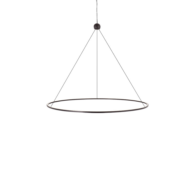 Converge 2 - Light LED Chandelier, 975 lm, 37.25" H x 44" W x 44" D, Black Brass